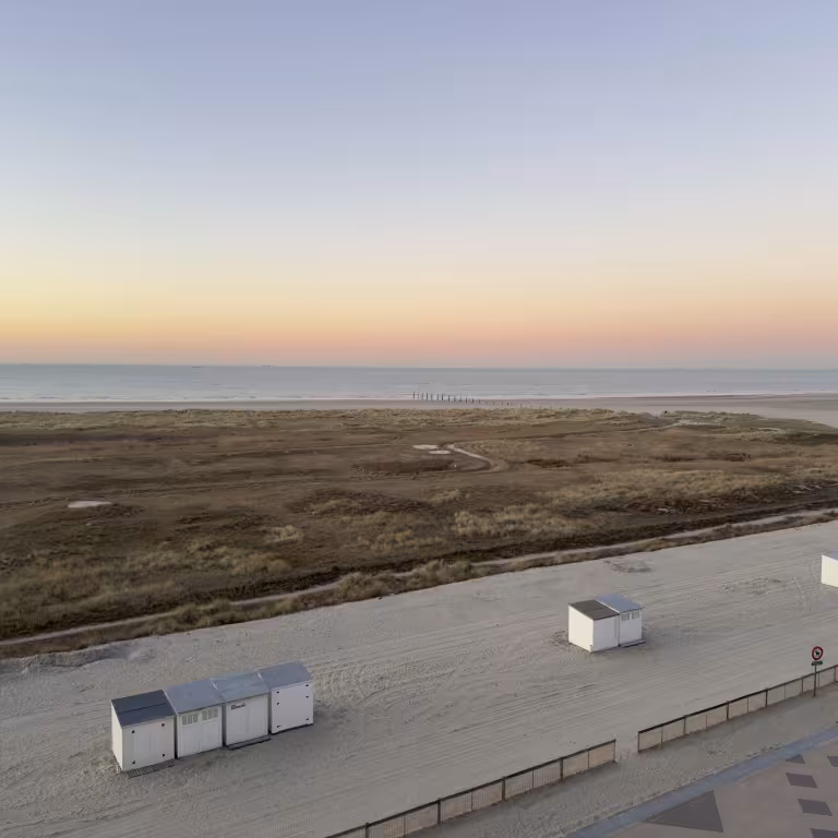 Zicht vanop het balkon vooraan