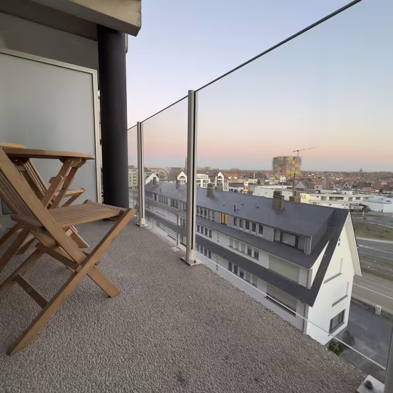 Balkon achteraan